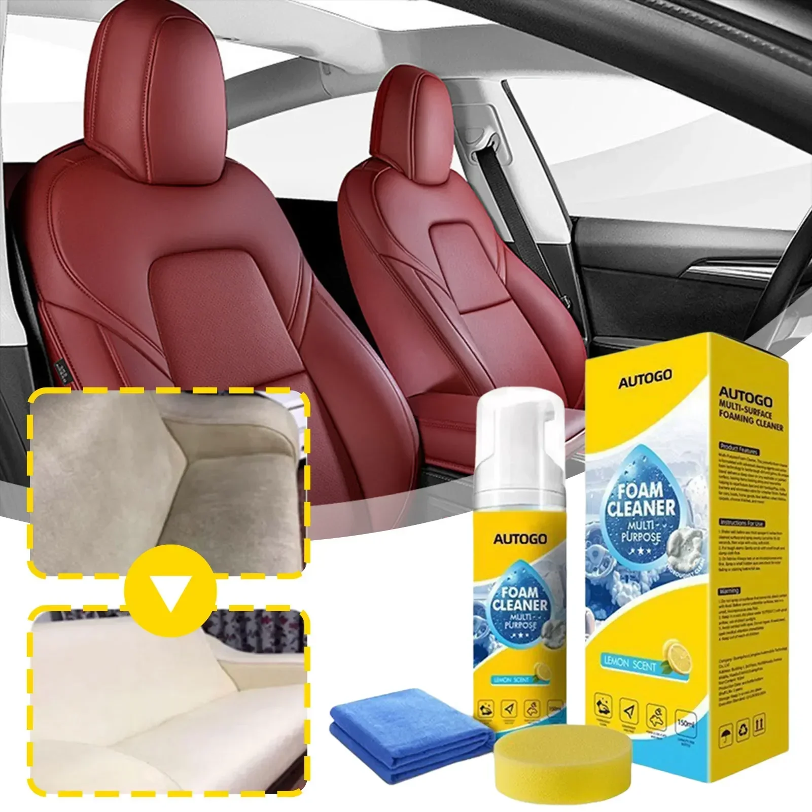 Limpiador de espuma multiusos  - Leather Cleaner Interior reseña y precio